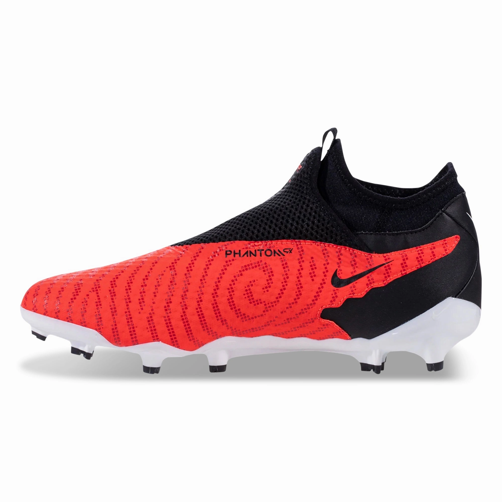 Nike Phantom GX Academy DF FG/MG Soccer Cleats (Bright Crimson/White) Soccer Cleats Size 7.5