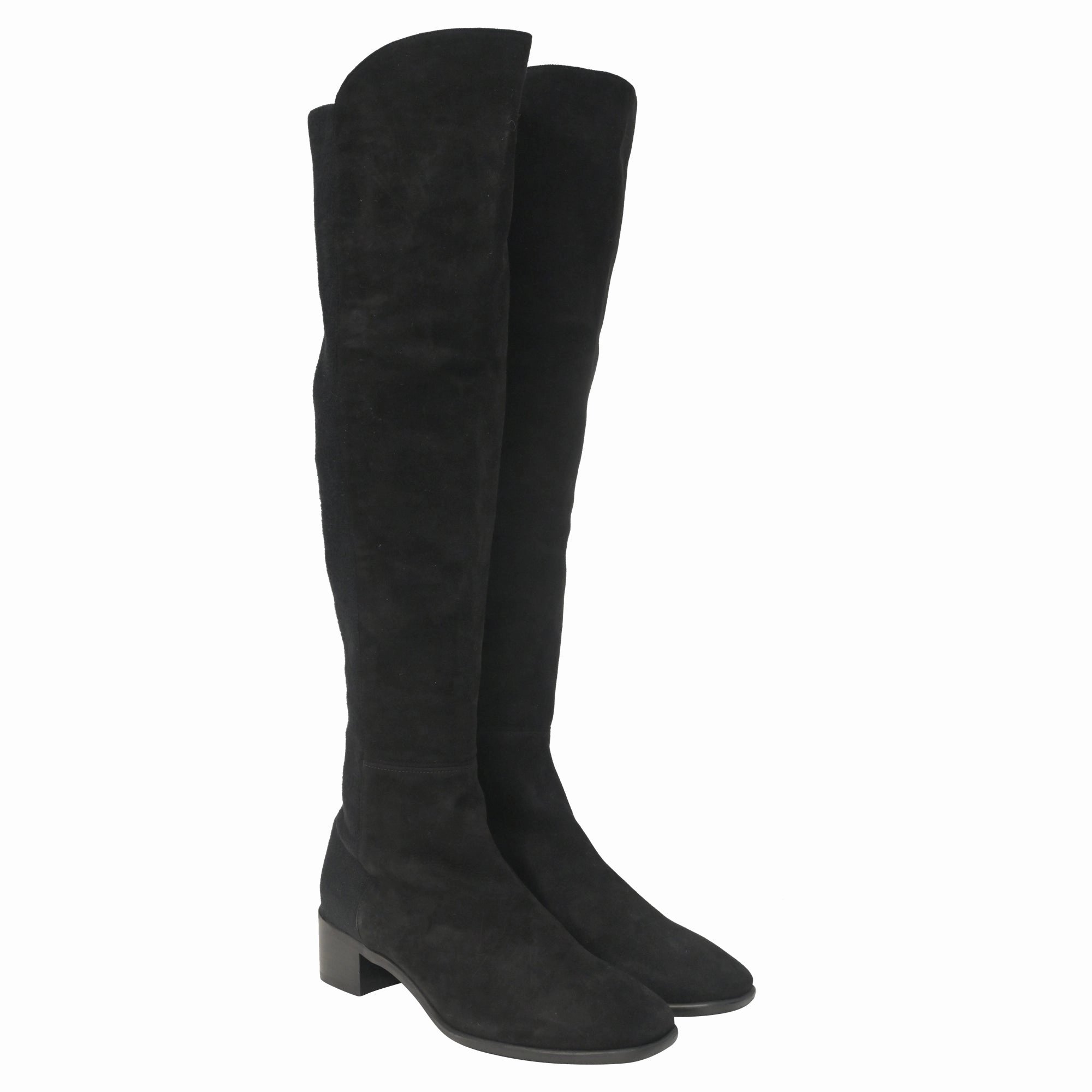 Oliver Boots Stuart Weitzman Tia Over-The-Knee Boots in Black Suede