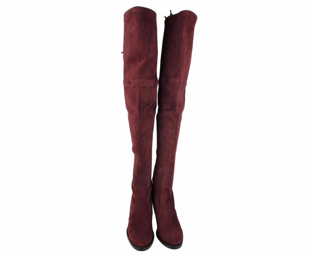 Cowboy Boots In Store Stuart Weitzman Women's Tipland Cabernet  Suede Over the Knee Boot