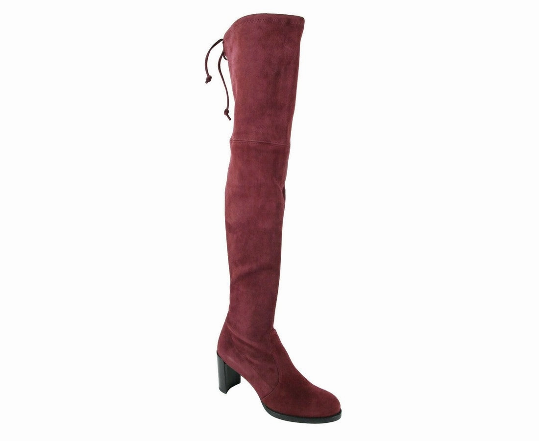 Top-rated Hiking Boots Stuart Weitzman Women's Tipland Cabernet  Suede Over the Knee Boot