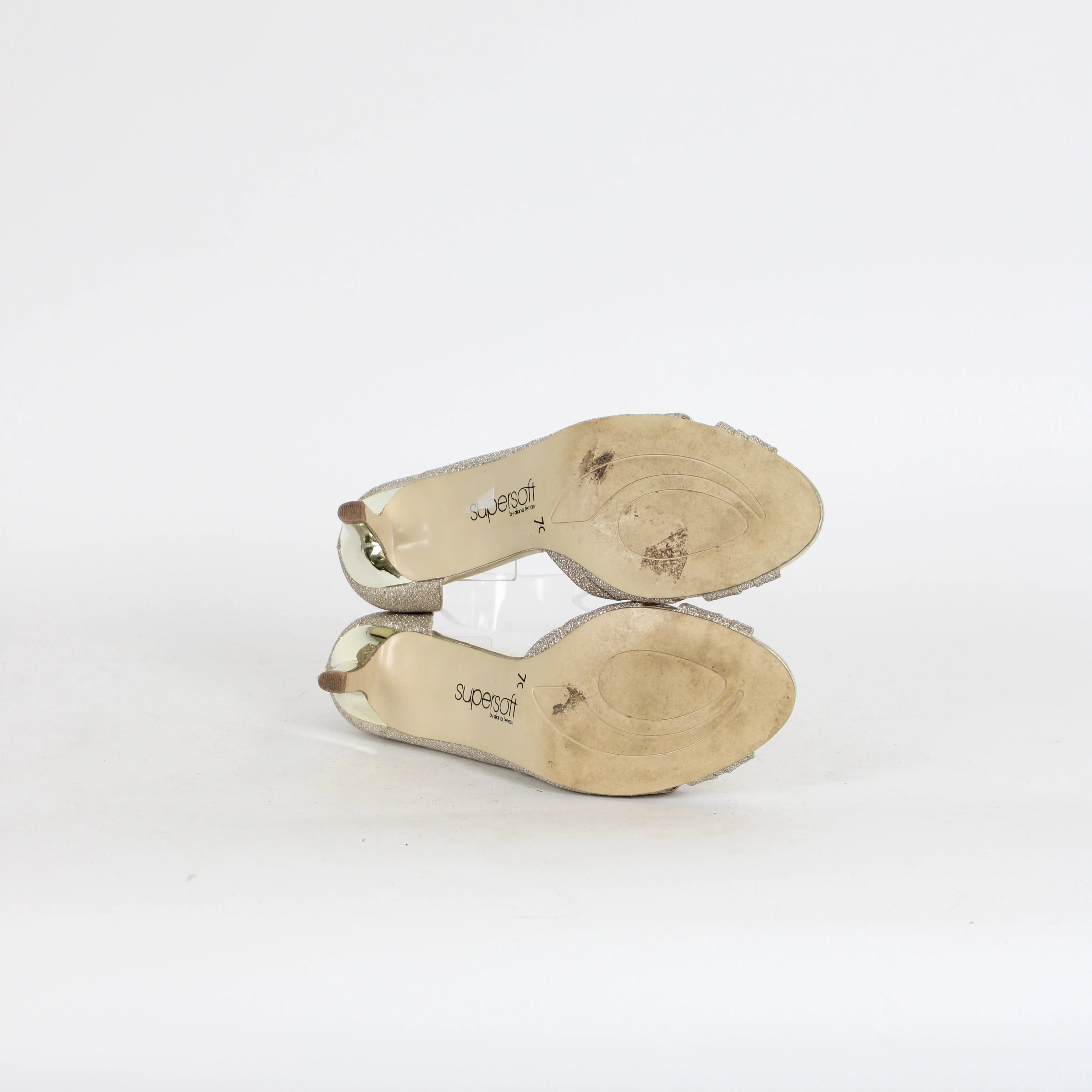 Supersoft Golder Glitter Heels High Heel Skates