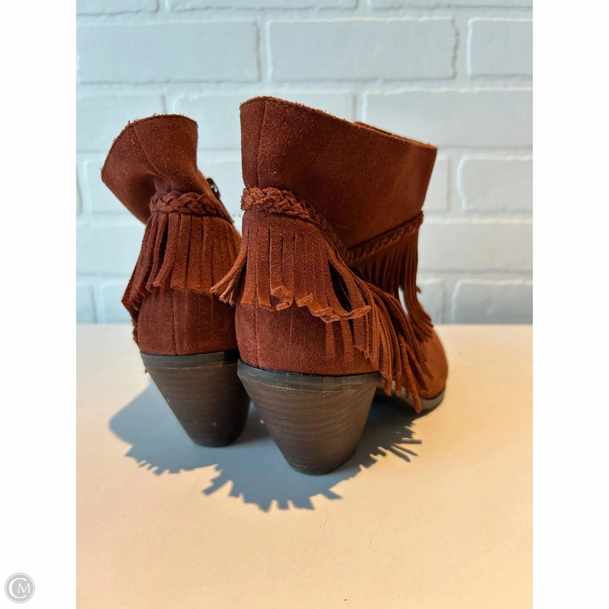 Boots Ankle Heels By Gianni Bini In Brown, Size: 5.5 High Heel Shoe Cupcakes