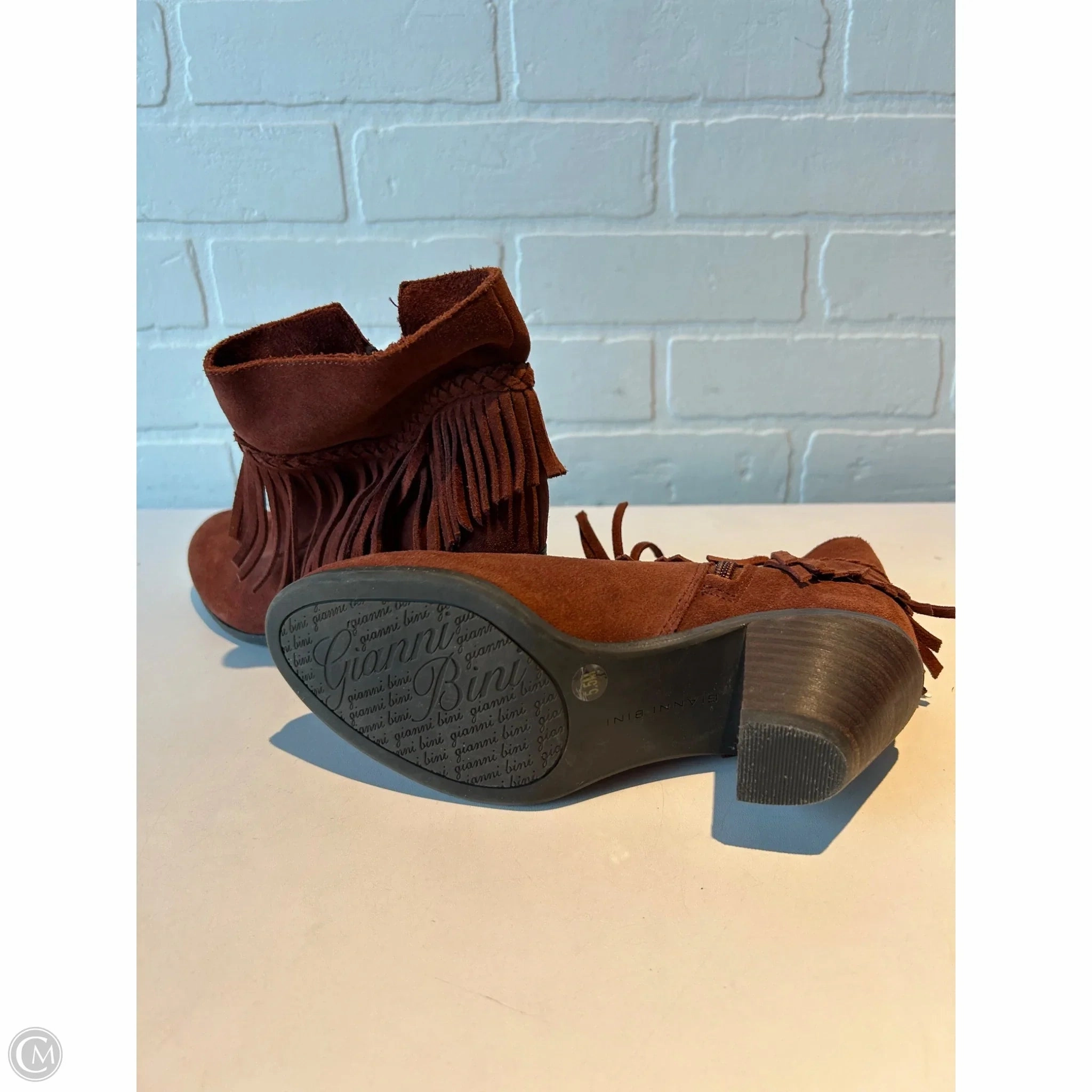 Boots Ankle Heels By Gianni Bini In Brown, Size: 5.5 Horse Heel Shoes