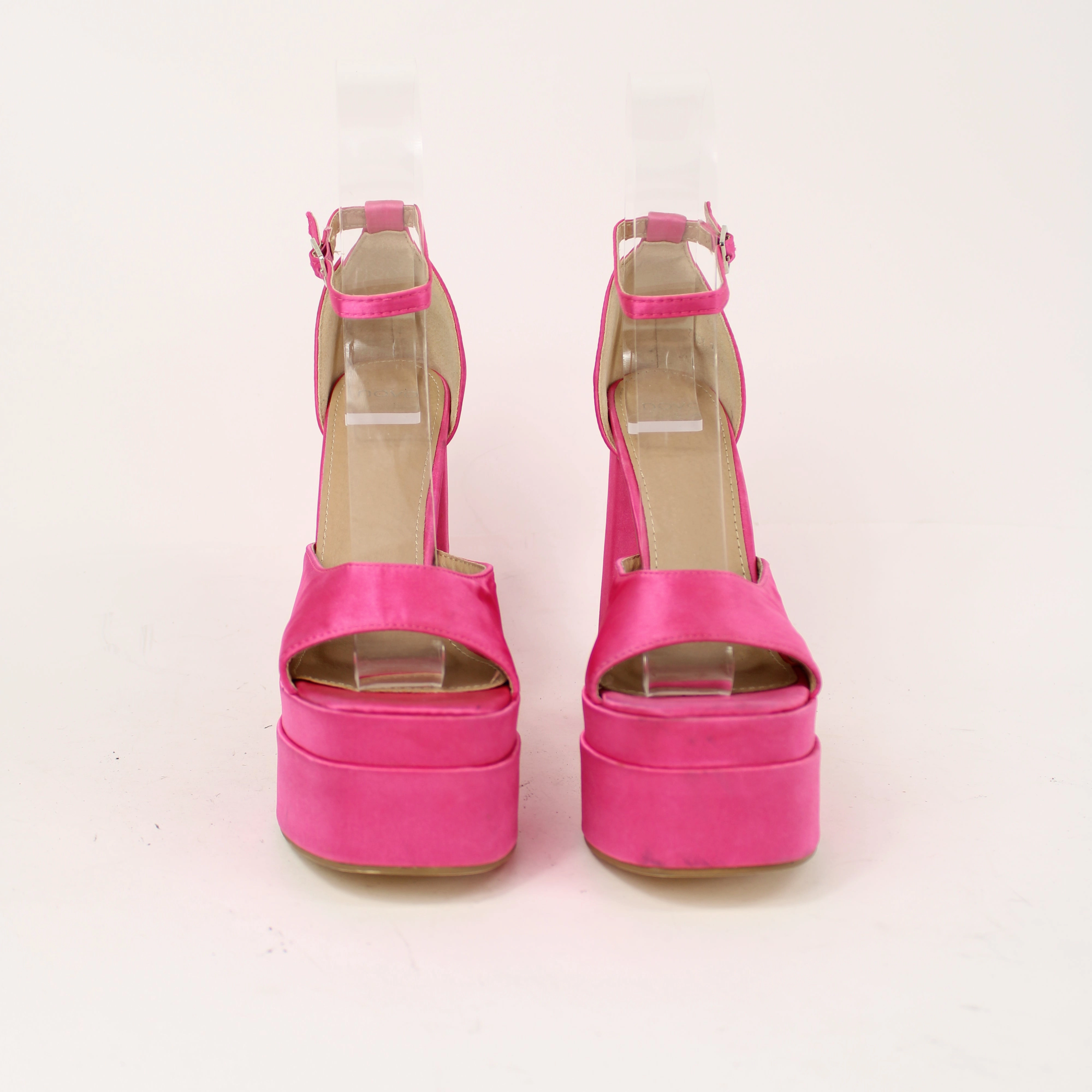 High Heel Shoes Sale Novo Pink Wedge Heels