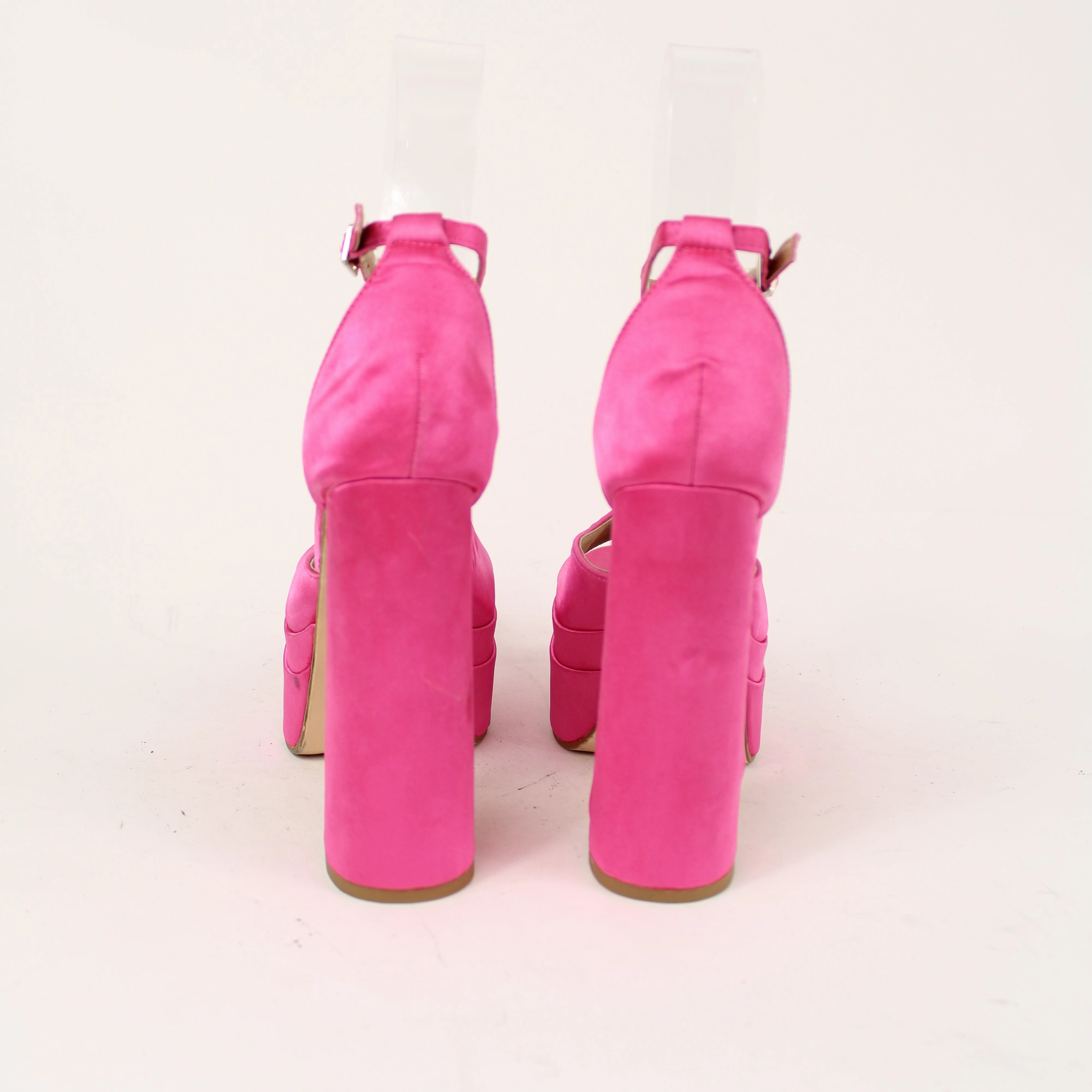 Novo Pink Wedge Heels No Show Socks For High Heels