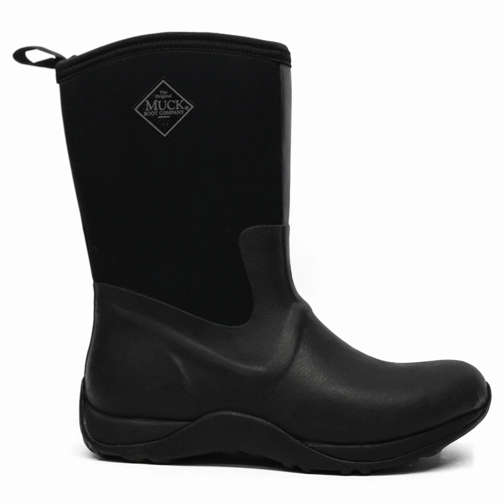 Wide Calf Muck Boot Arctic Weekend Synthetic Textile Women's Mid Calf Black Black Boots