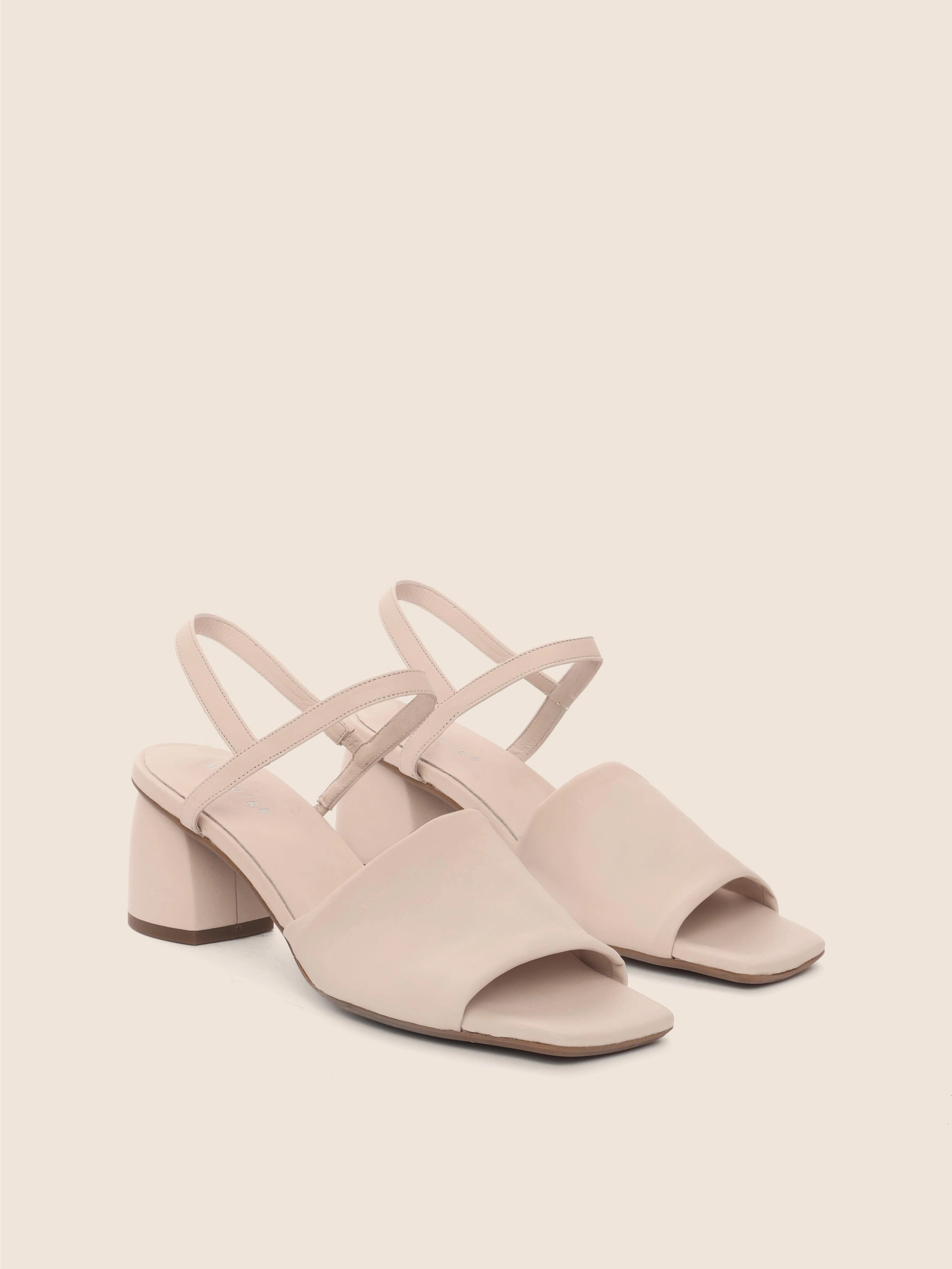Oliva Cream Heel Flat Shoes Vs Cushioned Shoes
