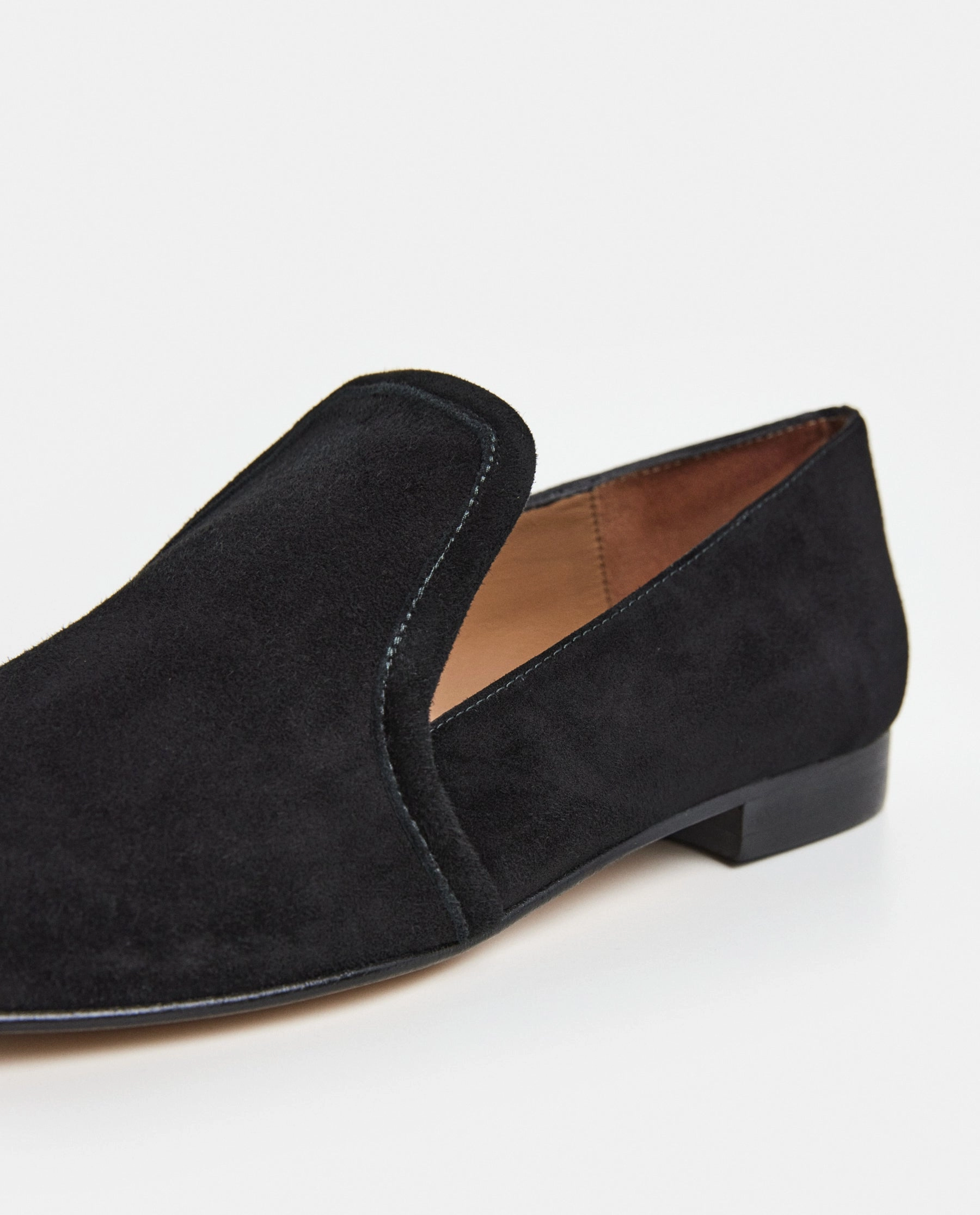 Omega Suede Black Loafers Men