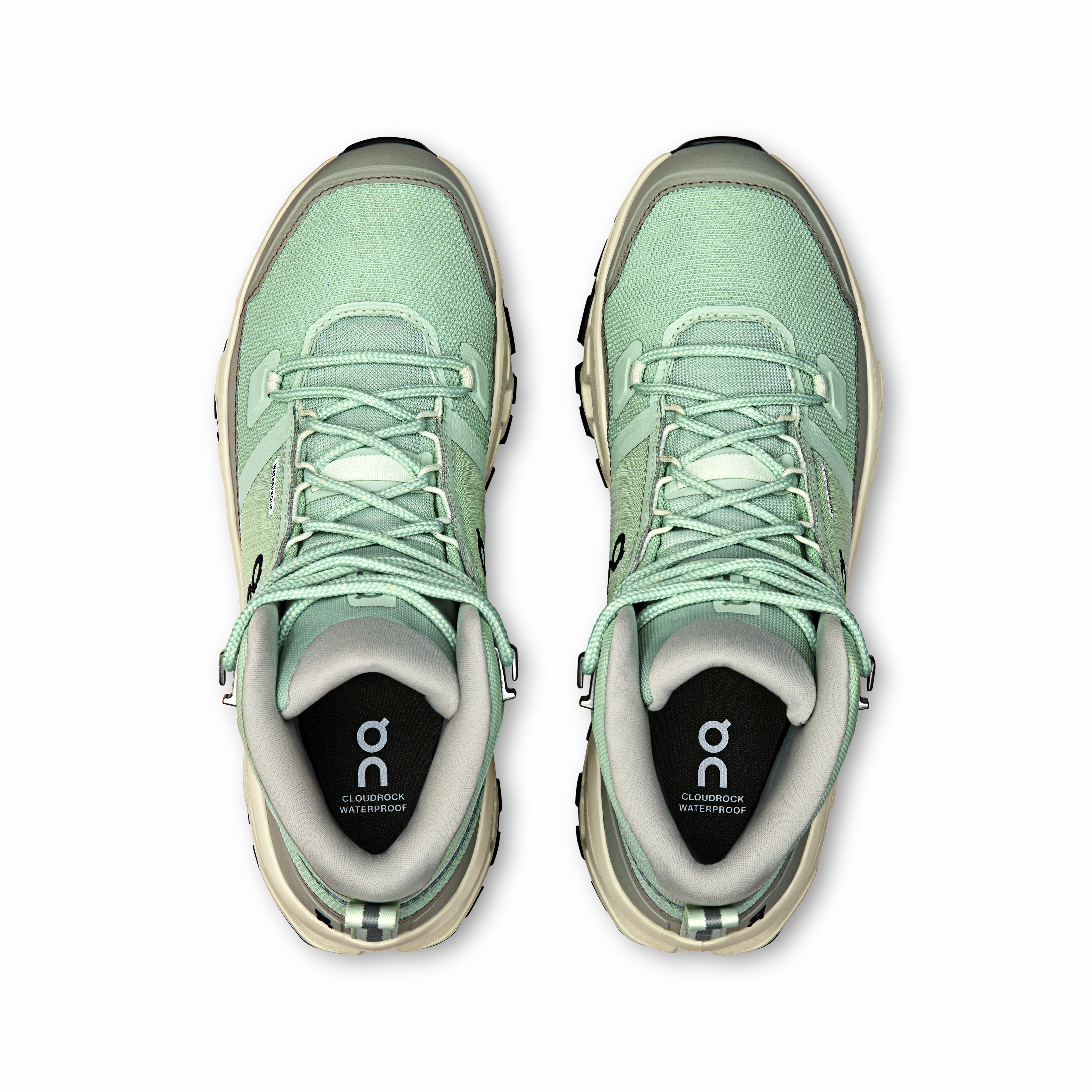 Keen Mid Hiking Boots On Running Cloudrock Mid Waterproof Mineral Aloe (Women'S)