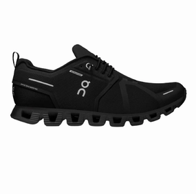 On Running Men's Cloud 5 Waterproof Shoes - All Black Low Leather Waterproof Hiking Shoes