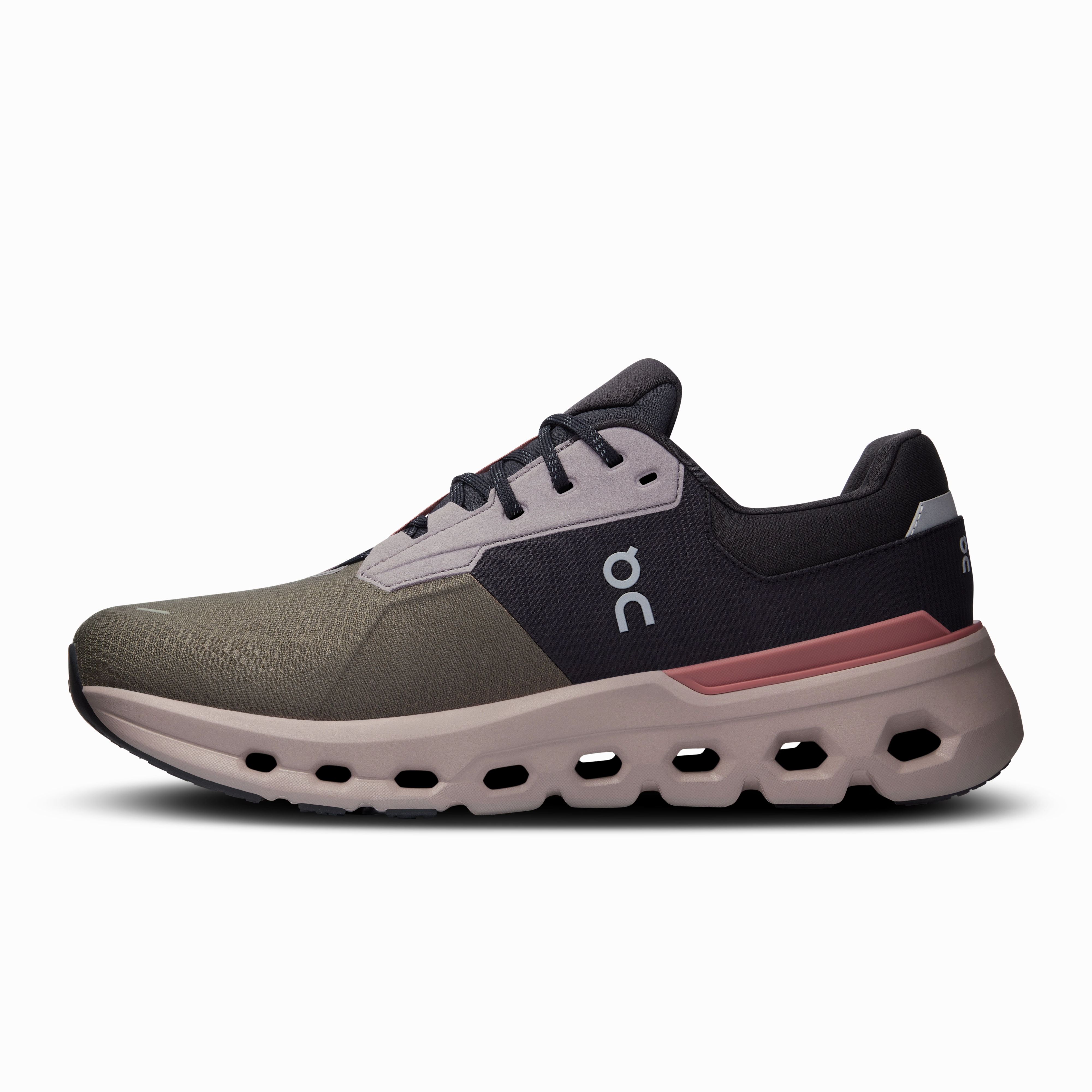 On Running Men's Cloudrunner 2 Waterproof Shoes - Olive / Mahogany Medal Waterproof Spikeless Golf Shoes