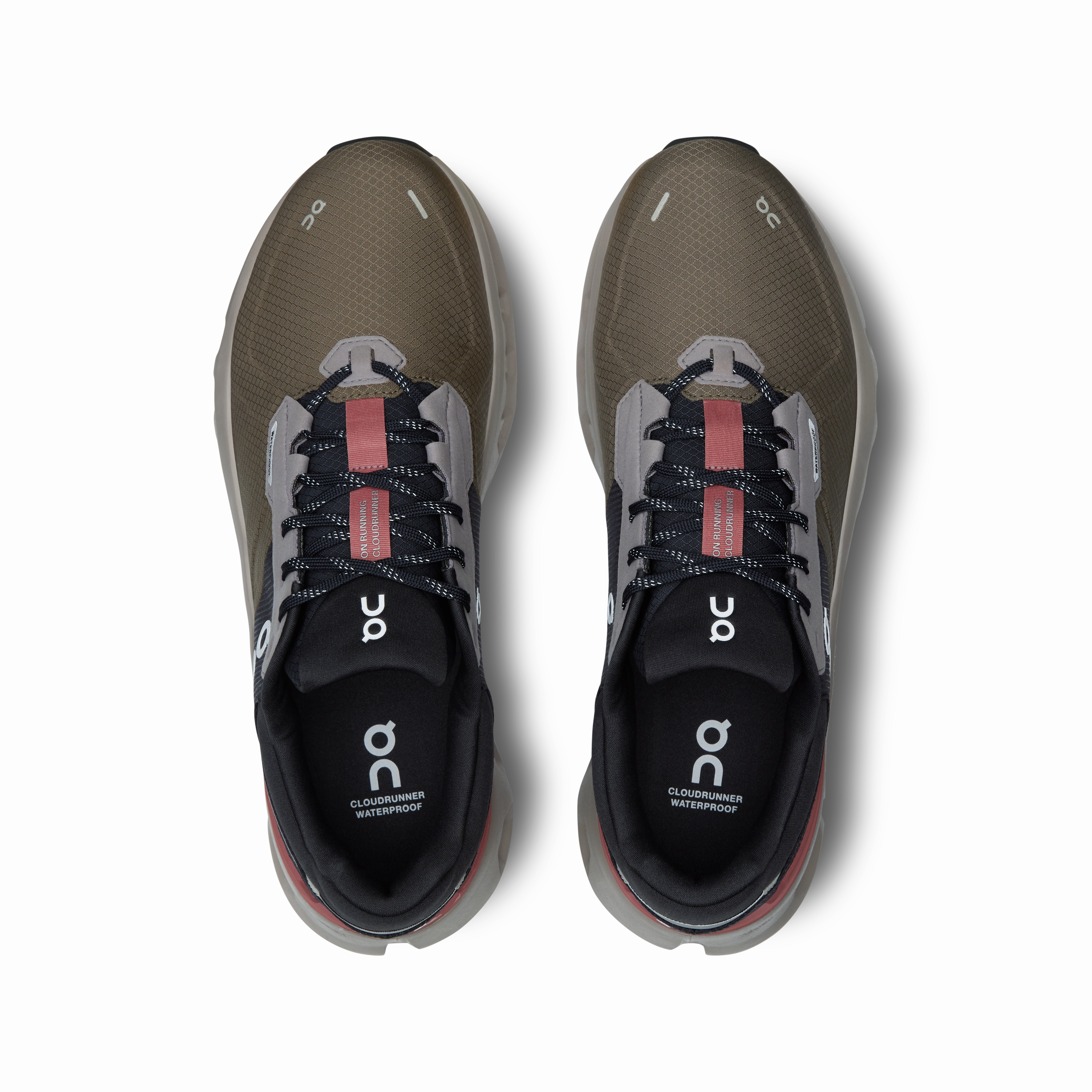 Waterproof Shoe Labels On Running Men's Cloudrunner 2 Waterproof Shoes - Olive / Mahogany
