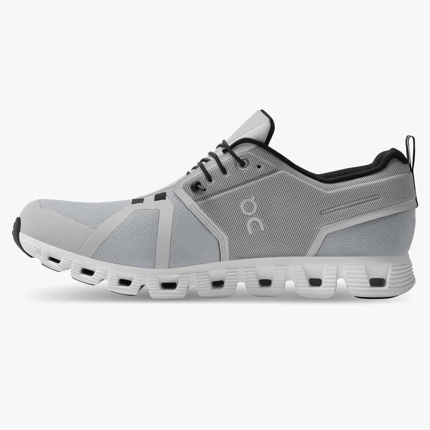 On Running Women's Cloud 5 Waterproof Shoes - Glacier / White Slip On Waterproof Shoe