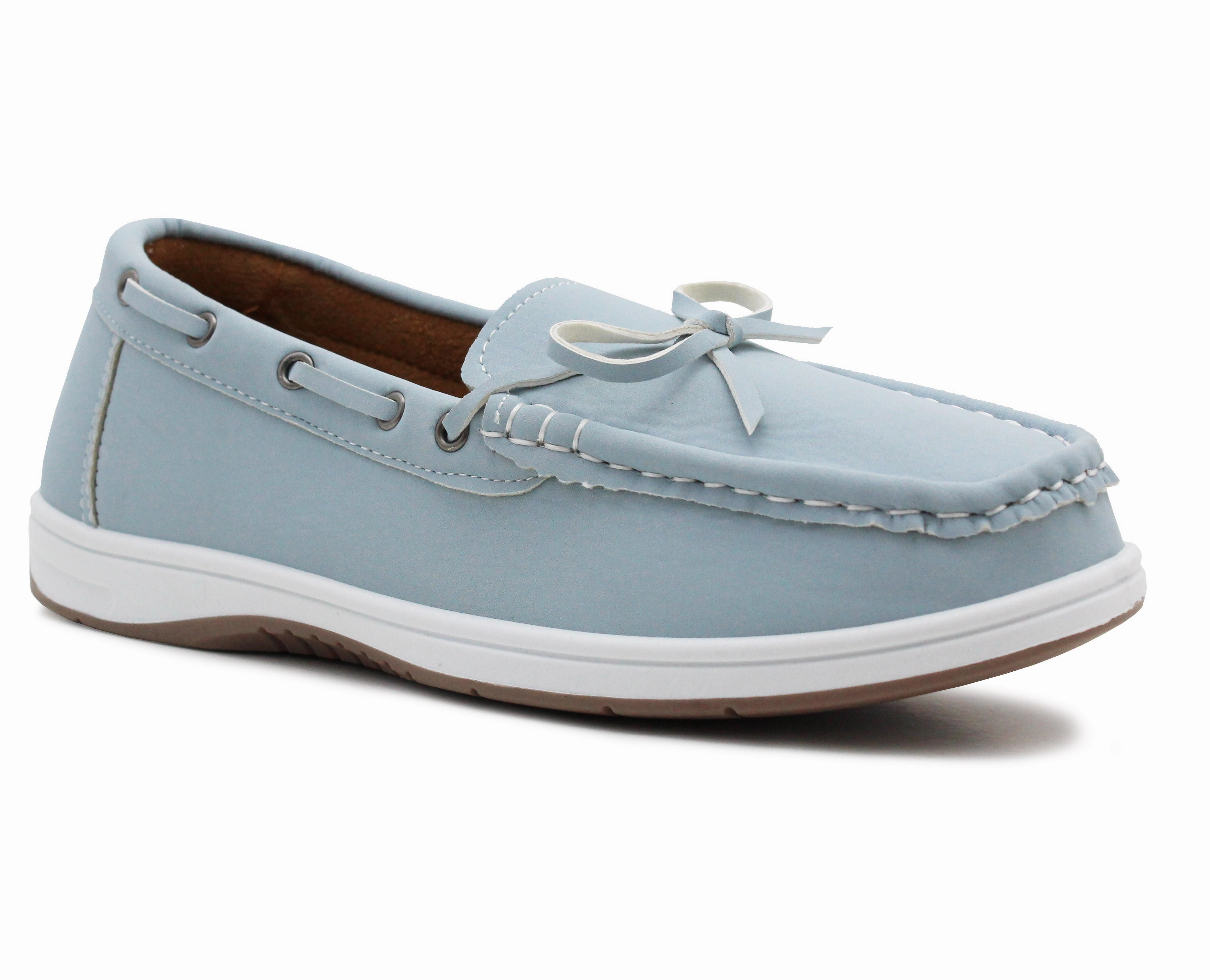 Loafers Glory Womens Slip On Loafers Boat Shoes Flat Casual Penny Loafer Lace Ladies Moccasin Pumps Deck Shoes Blue