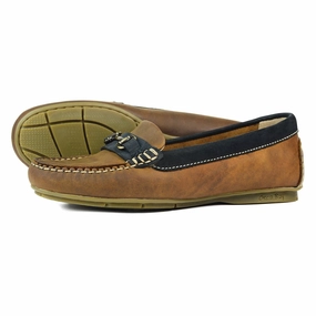 Orca Bay Verona Ladies Sand/Navy Deck Shoes Original Penguin Loafers