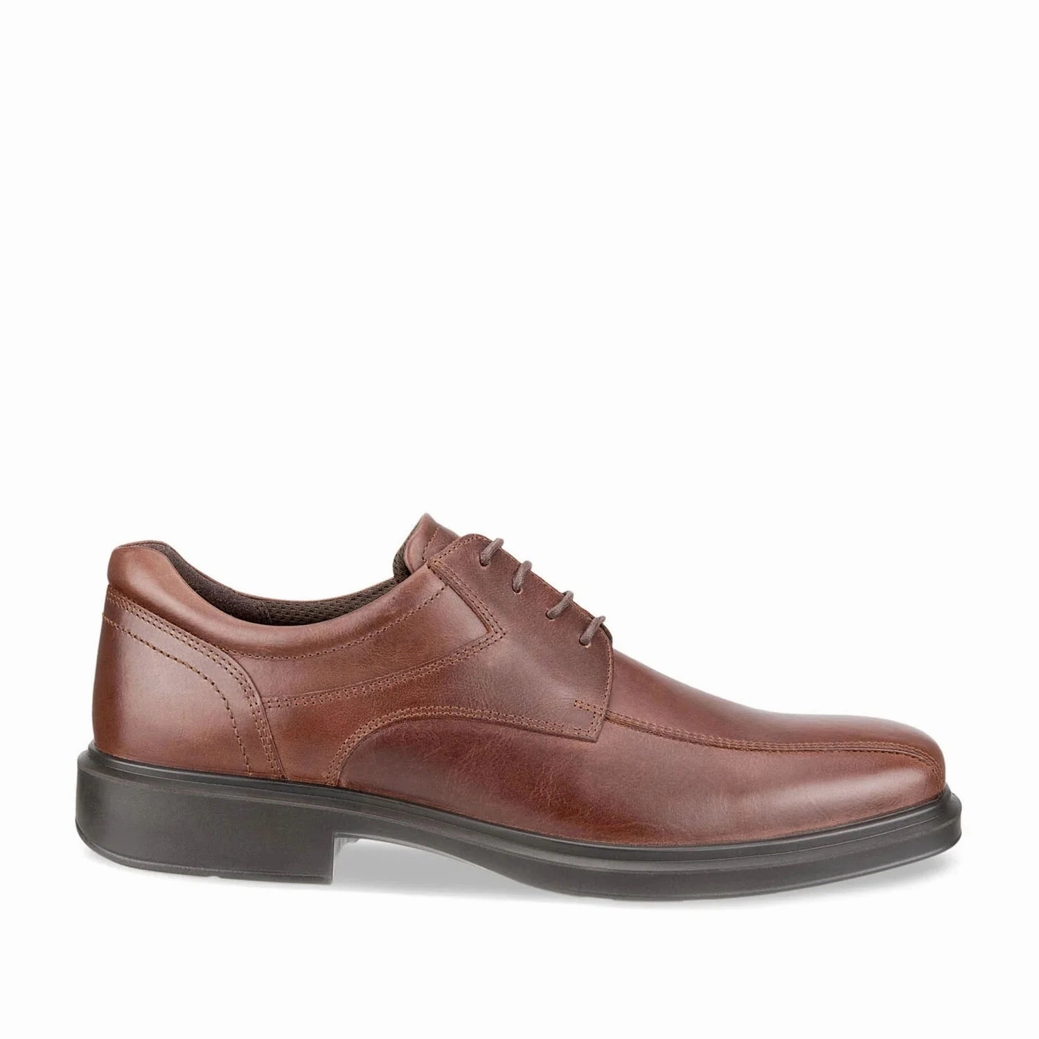 Ecco Men's Helsinki 2.0 Bike Toe Tie Shoe in Mink Shoes That Lace Up The Leg