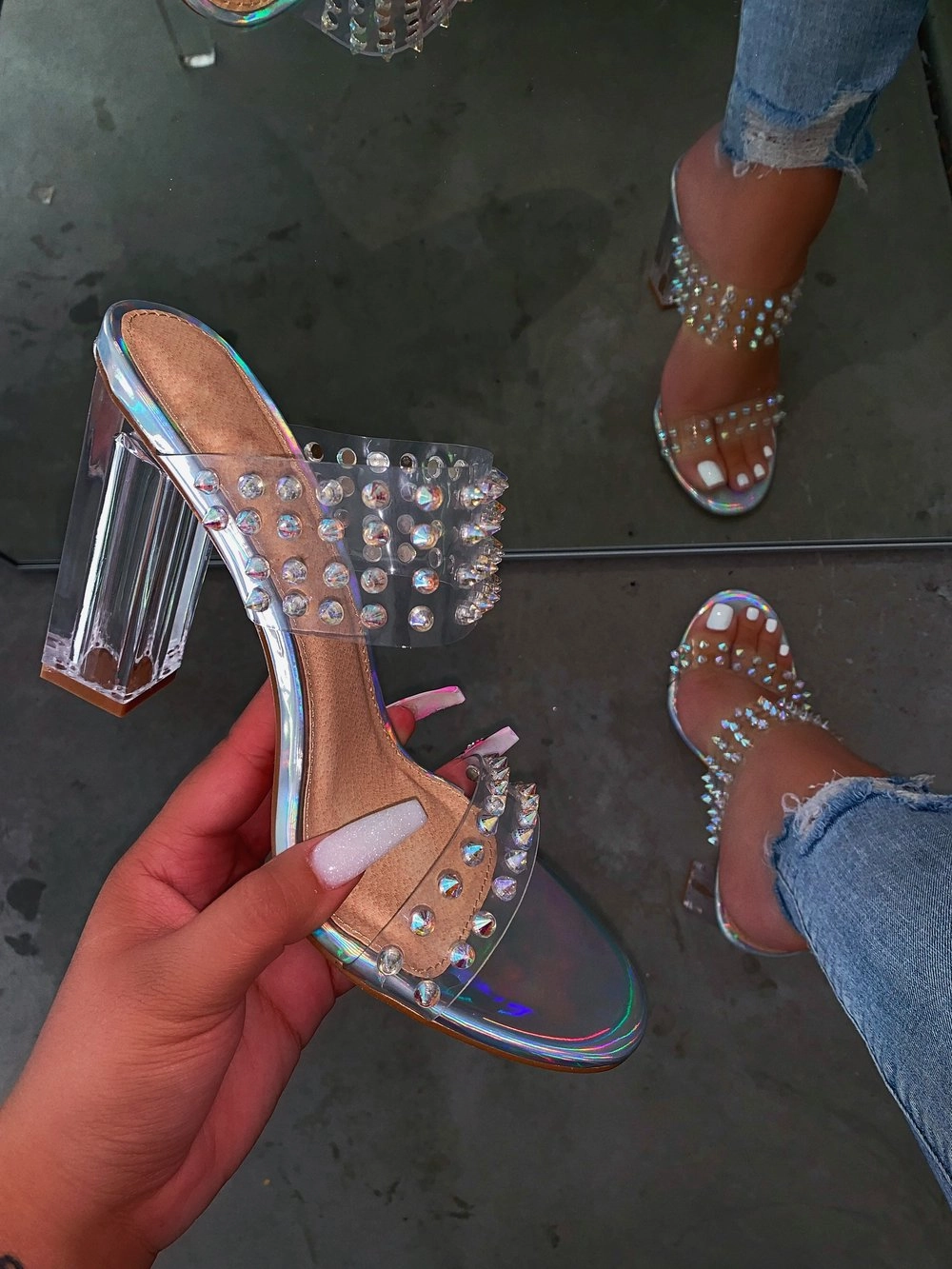 Pamela Heels - Hologram High Heel Lingerie
