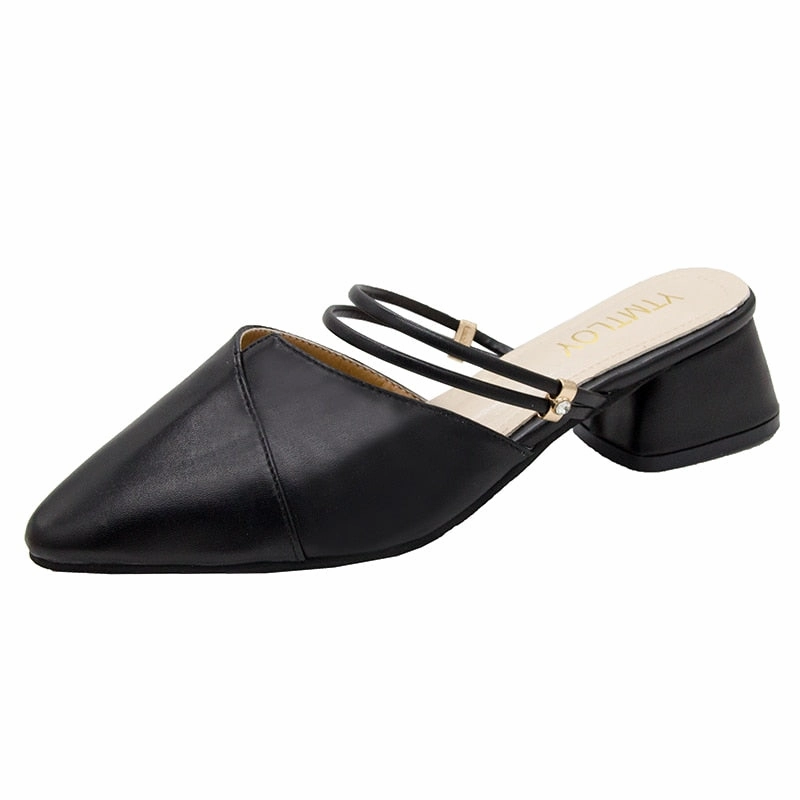 Party Women Mules Slipper Pointed Toe Sandals Sex High Heels