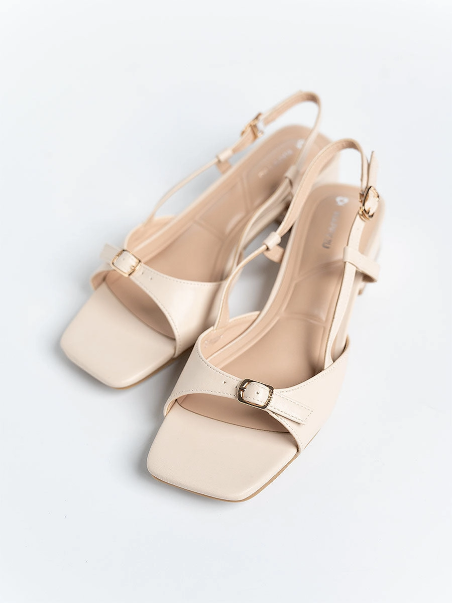 Paula Buckle Sandal Heels Types Of Shoes High Heels