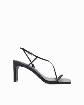 Gold Flat Bridesmaid Shoes PAULINE - BLACK