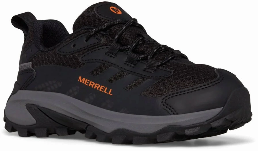 Merrell Moab Speed 2 Waterproof Junior Walking Shoes - Black Waterproof Shoes With Holes