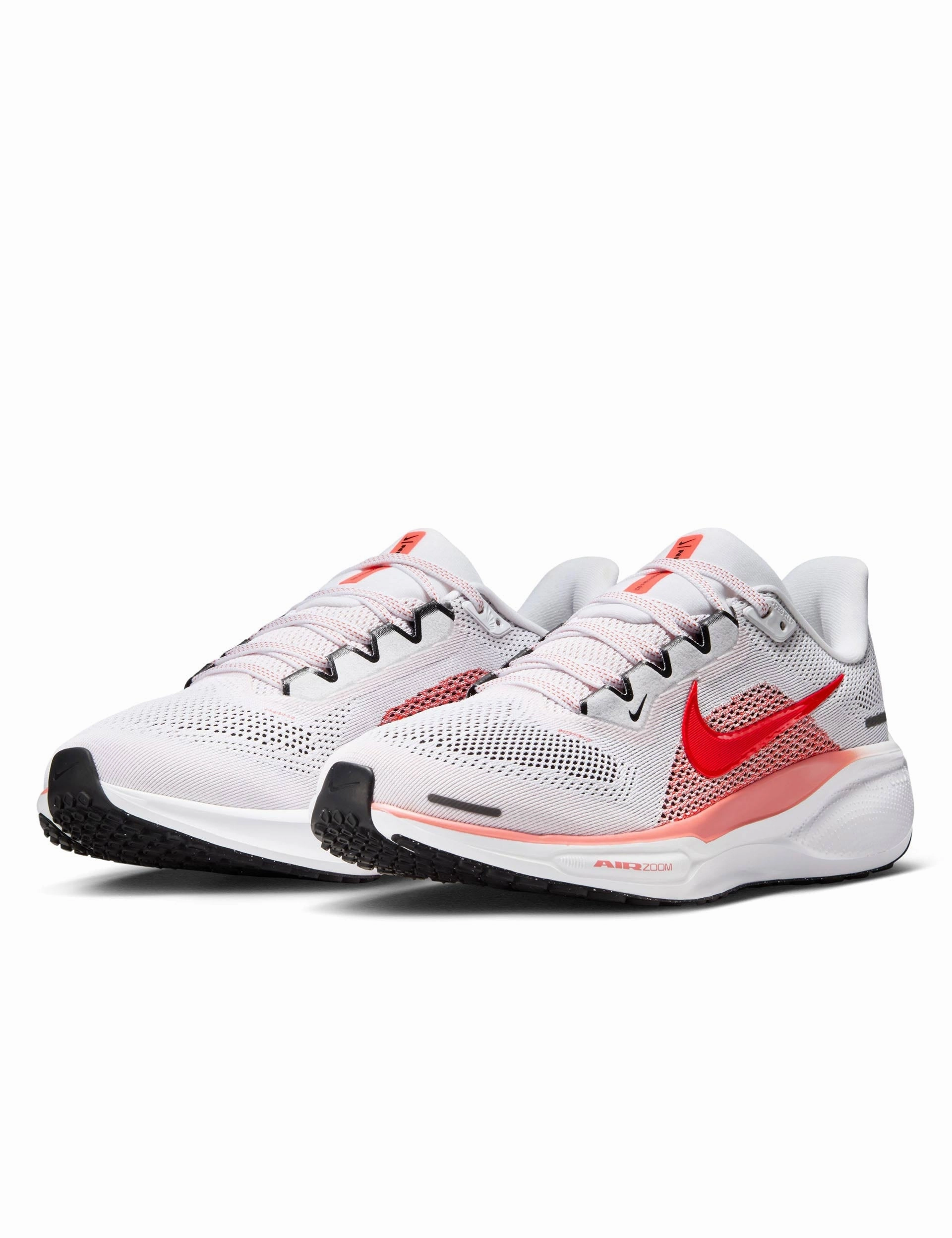 Nike T90 Shoes Pegasus 41 Shoes - White/Bright Crimson/Magic Ember/Black
