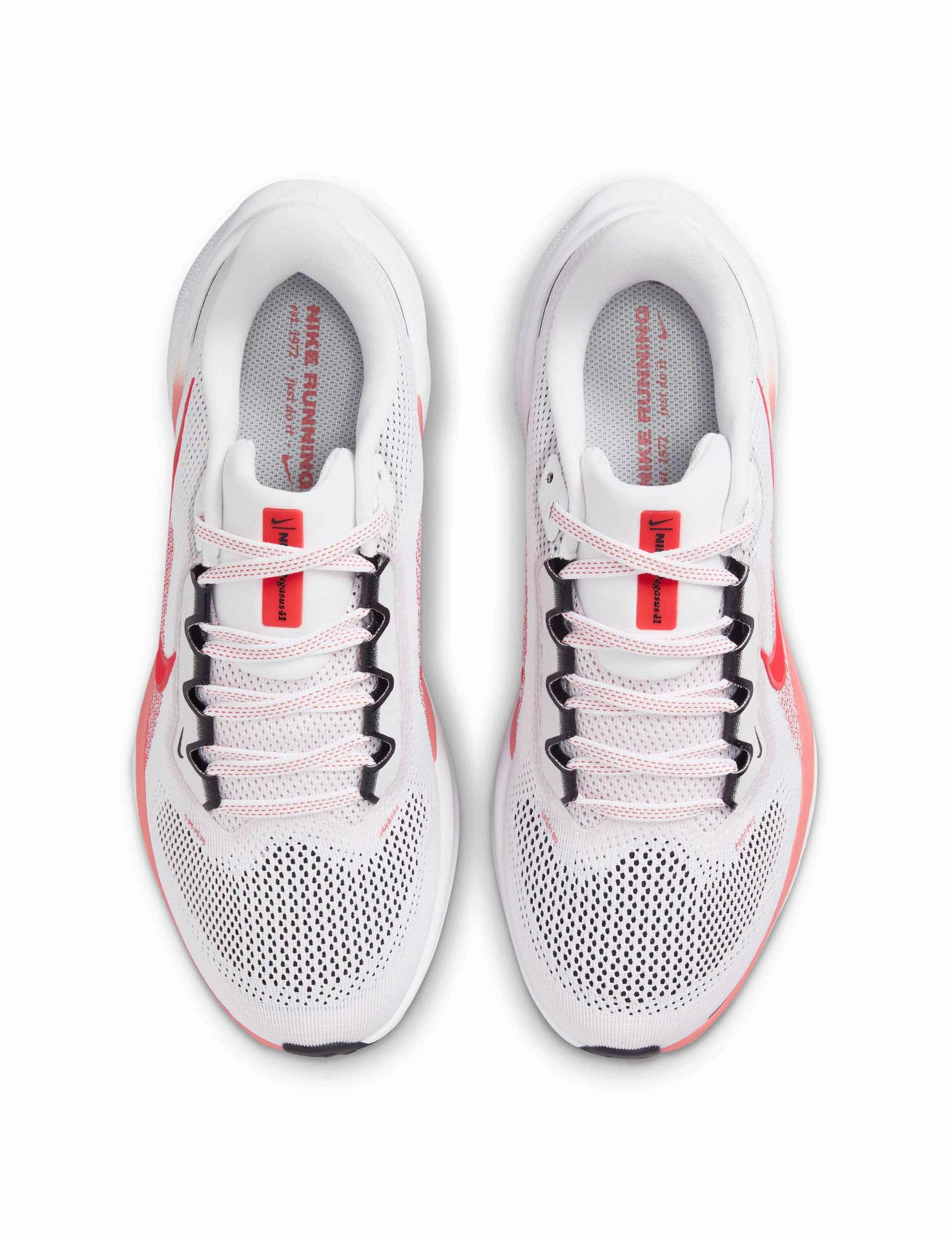 Nike Shoes Sport Pegasus 41 Shoes - White/Bright Crimson/Magic Ember/Black