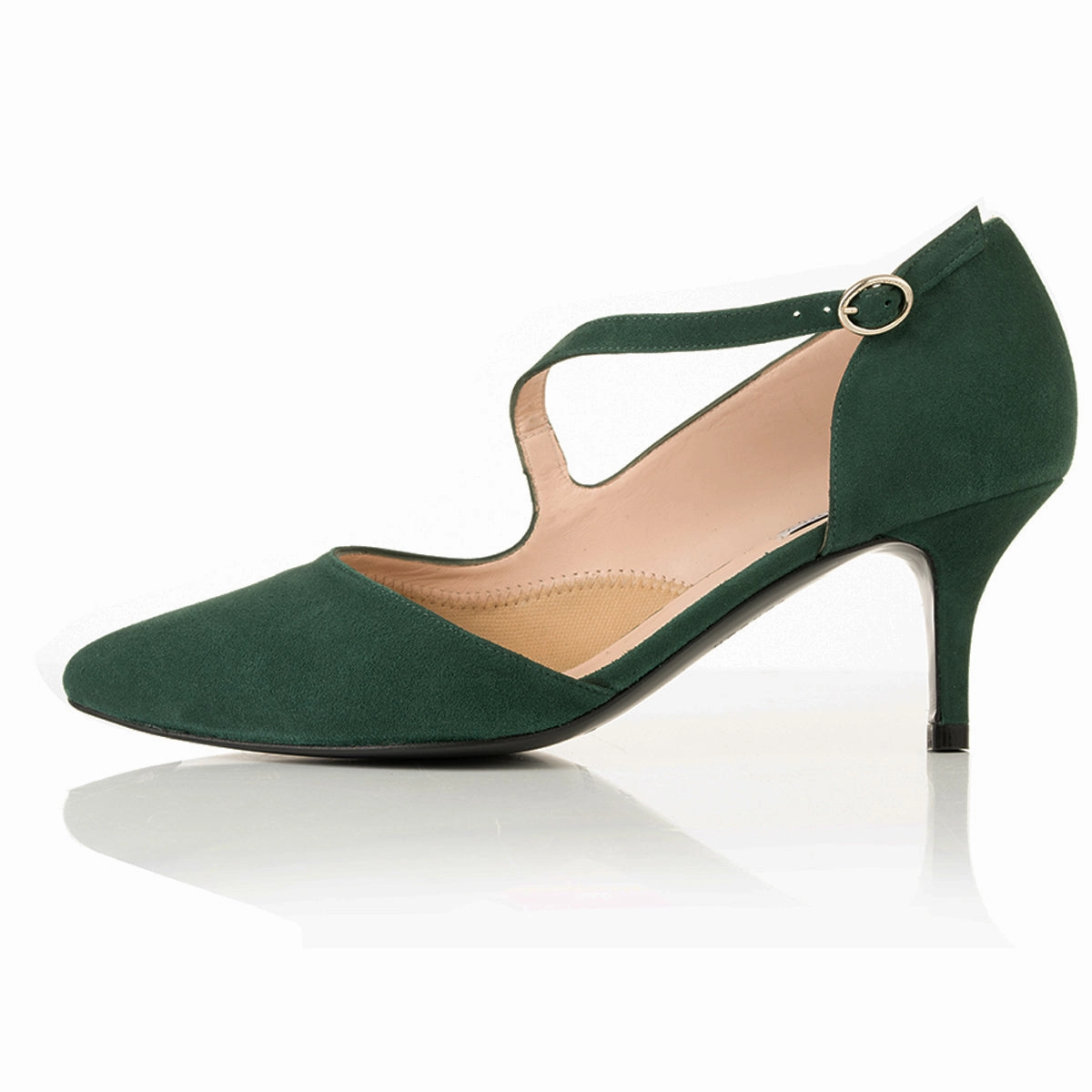 Penelope Extra-Wide Fit Shoes - Green Suede High Heel Uggs