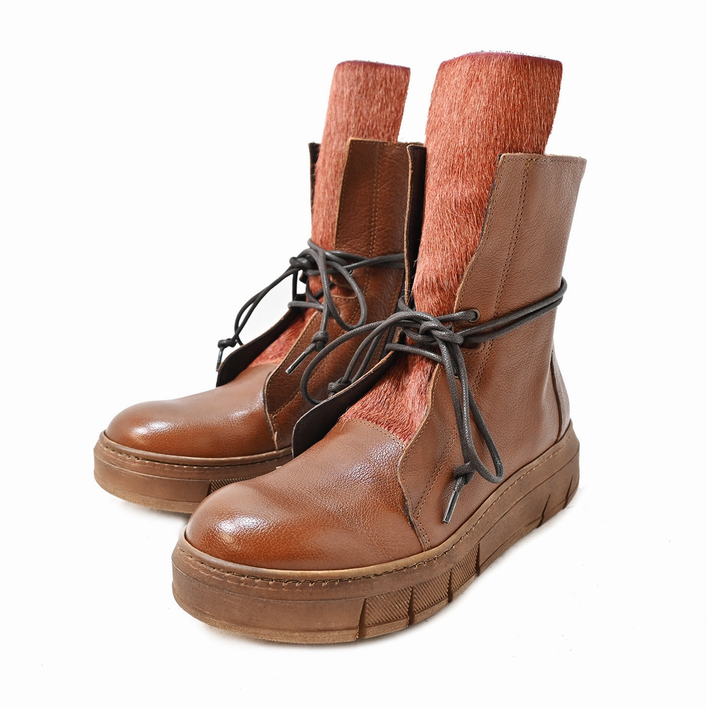 PEPPER 04 - leather CUIR Ankle Boots Flat