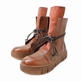 Flat Tassel Ankle Boots PEPPER 04 - leather CUIR