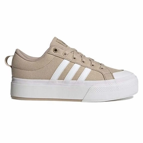 Adidas Womens Bravada 2.0 Mid Platform Beige and White Adidas Best Selling Shoes
