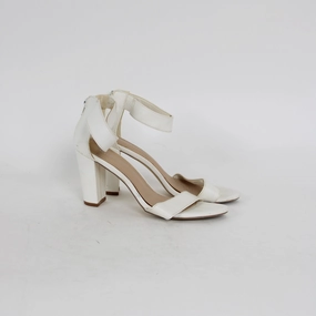 Wildfire White Strappy Heels High Heels Feet