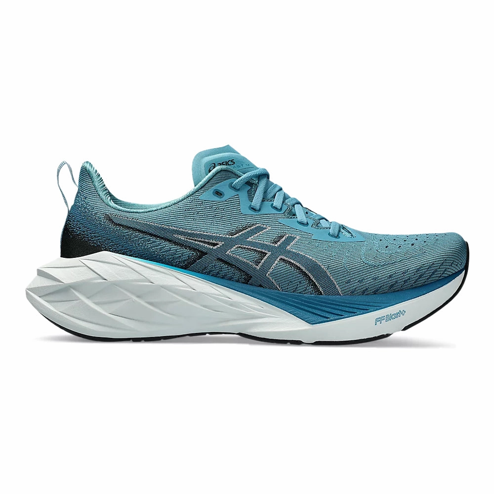 Men's Asics Novablast 4, Blue Teal/Evening Teal, 10 2E Wide Asics Tennis Shoes Size Guide