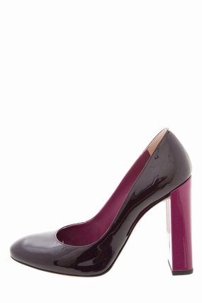 Fendi Burgundy & Magenta Patent  Heels SZ 37 Redhead In High Heels