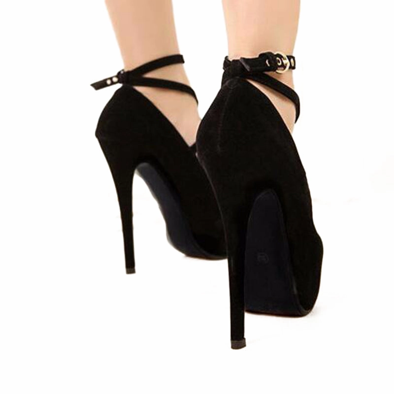 Cross-tied Ankle Strap Wedding Party Shoes Platform Sneaker High Heels
