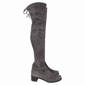 Stuart Weitzman Over The Knee Boots in Grey Suede Boots Barn