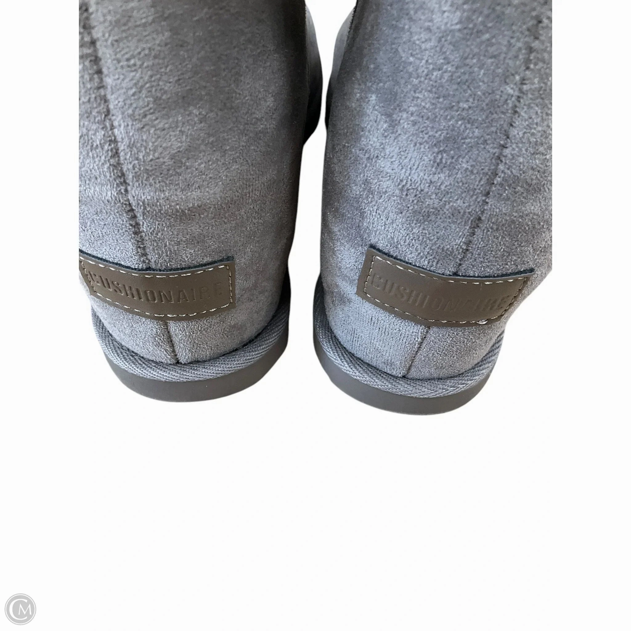 Boots Ankle Heels By Cushionaire In Grey, Size: 8.5 Tan Wedge Ankle Boots