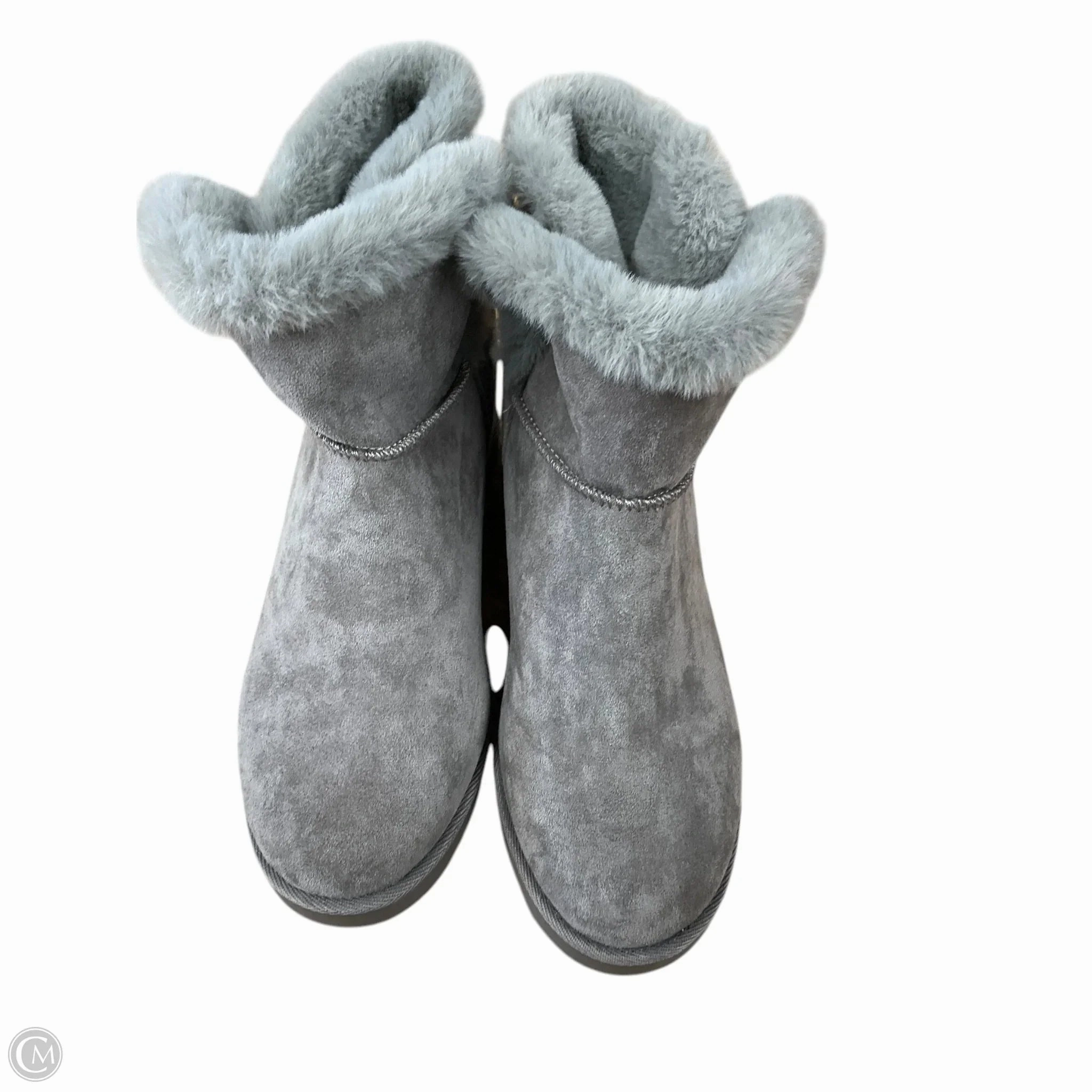 Piccolino Ankle Boots Boots Ankle Heels By Cushionaire In Grey, Size: 8.5