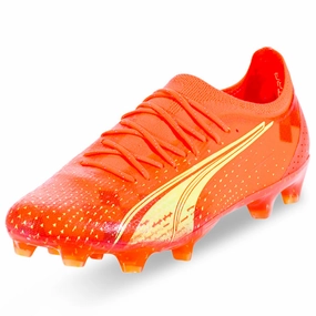 Soccer Cleats Discounts Puma Ultra Ultimate FG/AG Soccer Cleats (Coral/Fizzy Light/Black)