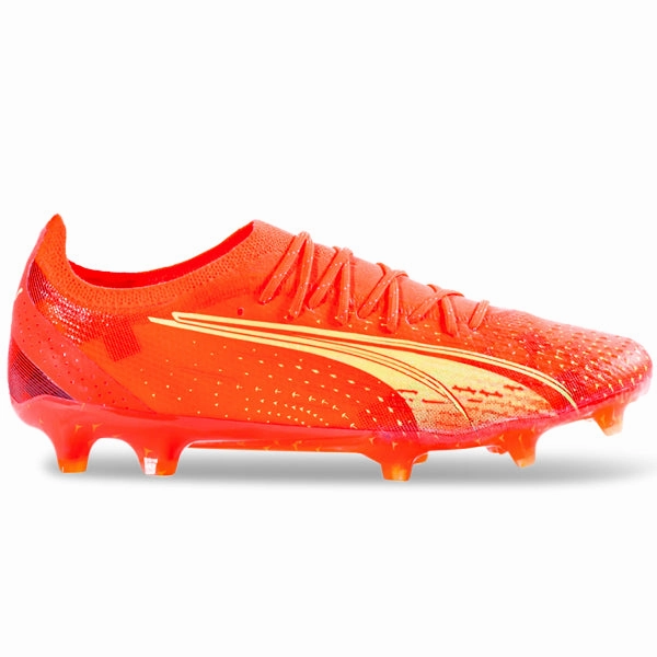 Puma Ultra Ultimate FG/AG Soccer Cleats (Coral/Fizzy Light/Black) Toddlers Soccer Cleats
