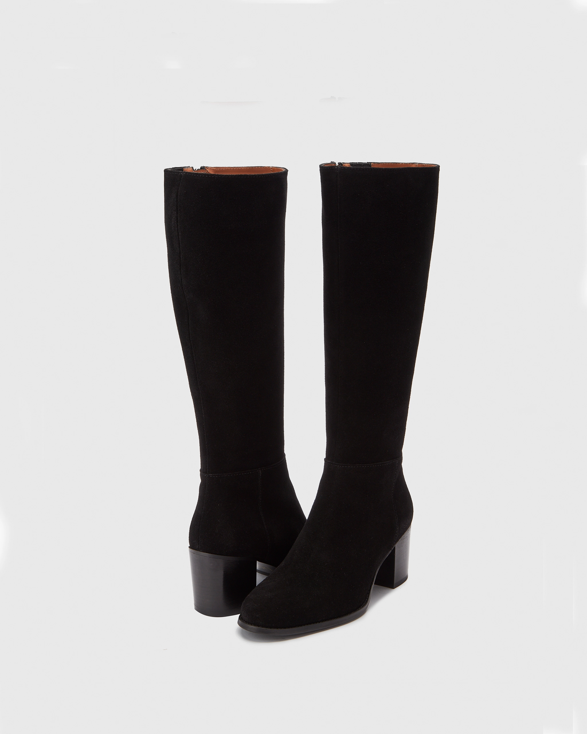 Dalia Standard Knee High Boots in Black Suede