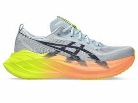 Asics Unisex Superblast 2 Paris- Cool Grey/Safety Yellow (1013A150-750) Asics Spikeless Track Shoes