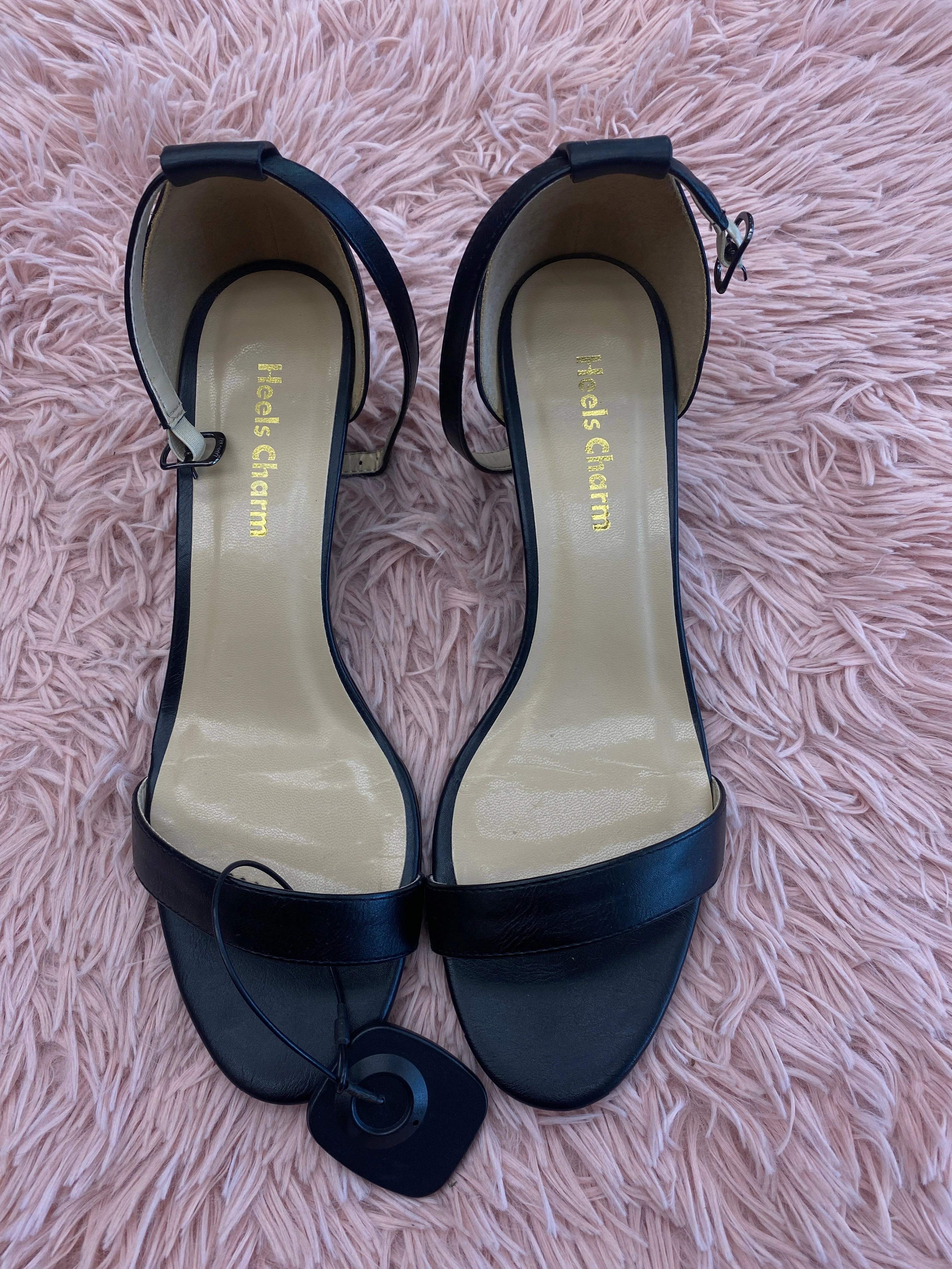 Sandals Heels Wedge By Clothes Mentor In Black, Size: 10 High Heel Chelsea Boots