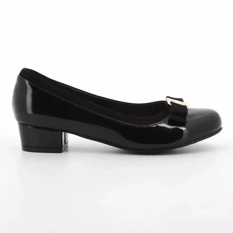 Pierre Cardin Viera Block Heel Court - Black High Heels And Mini Skirts