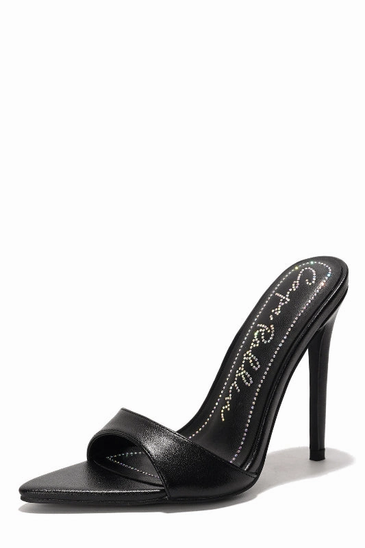 Pointed Toe Stiletto Mule