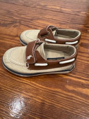 Best Tassel Loafers Polo Ralph Lauren Brown and tan canvas deck loafers 6 (Toddler)