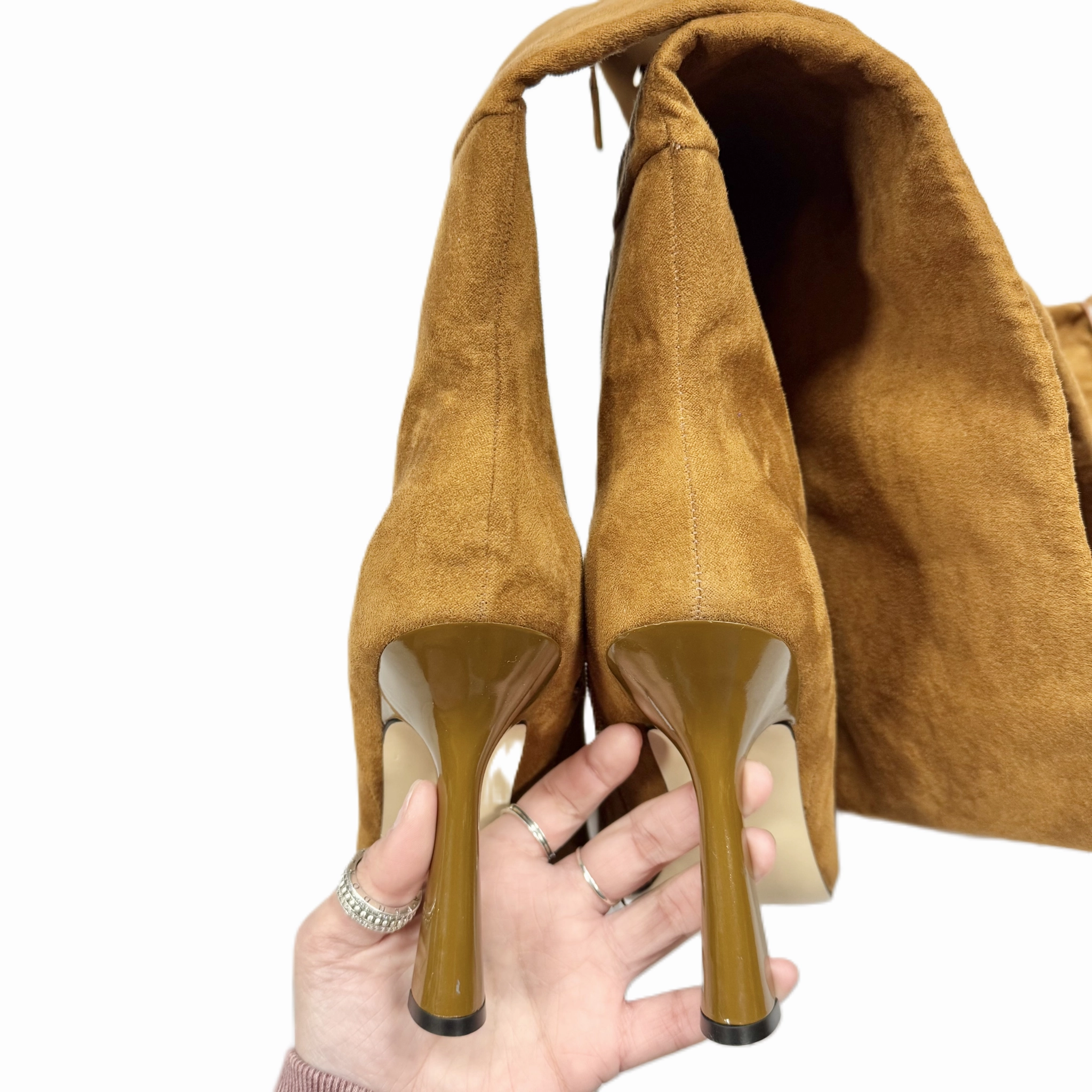 Boots Over-the-knee Heels By Good American In Brown, Size: 8.5 Steve Madden Troopa Boots