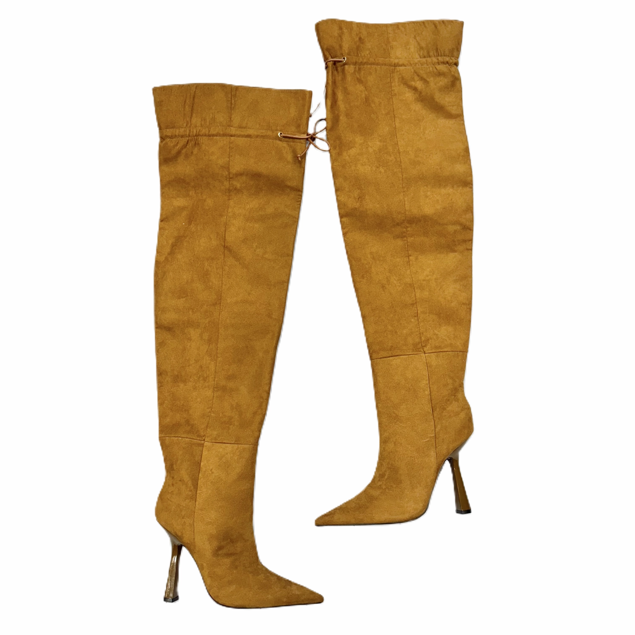 Cliffs By White Mountain Boots Boots Over-the-knee Heels By Good American In Brown, Size: 8.5