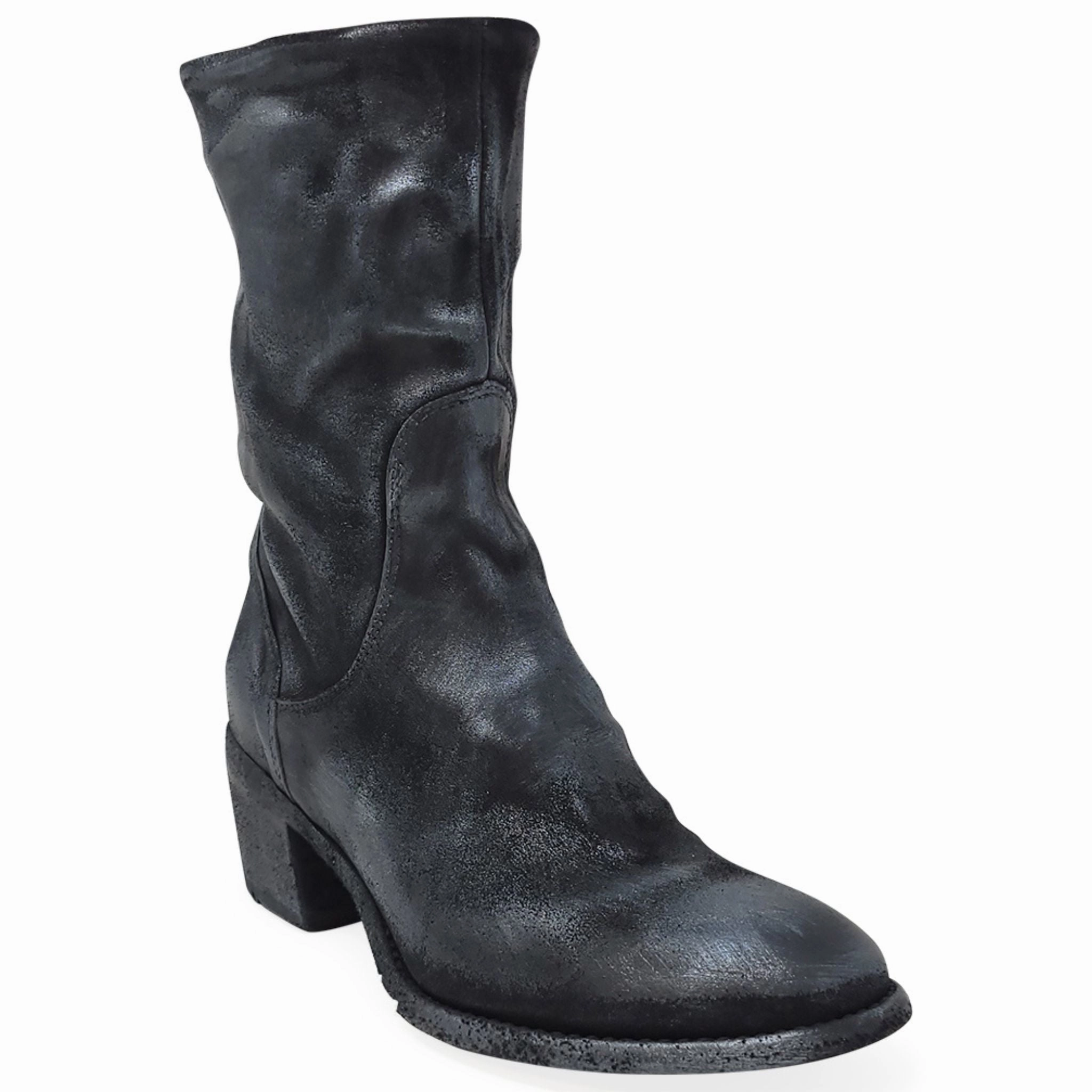 Top Rated Waterproof Boots Silver Suede Metallic Mid Calf Boot