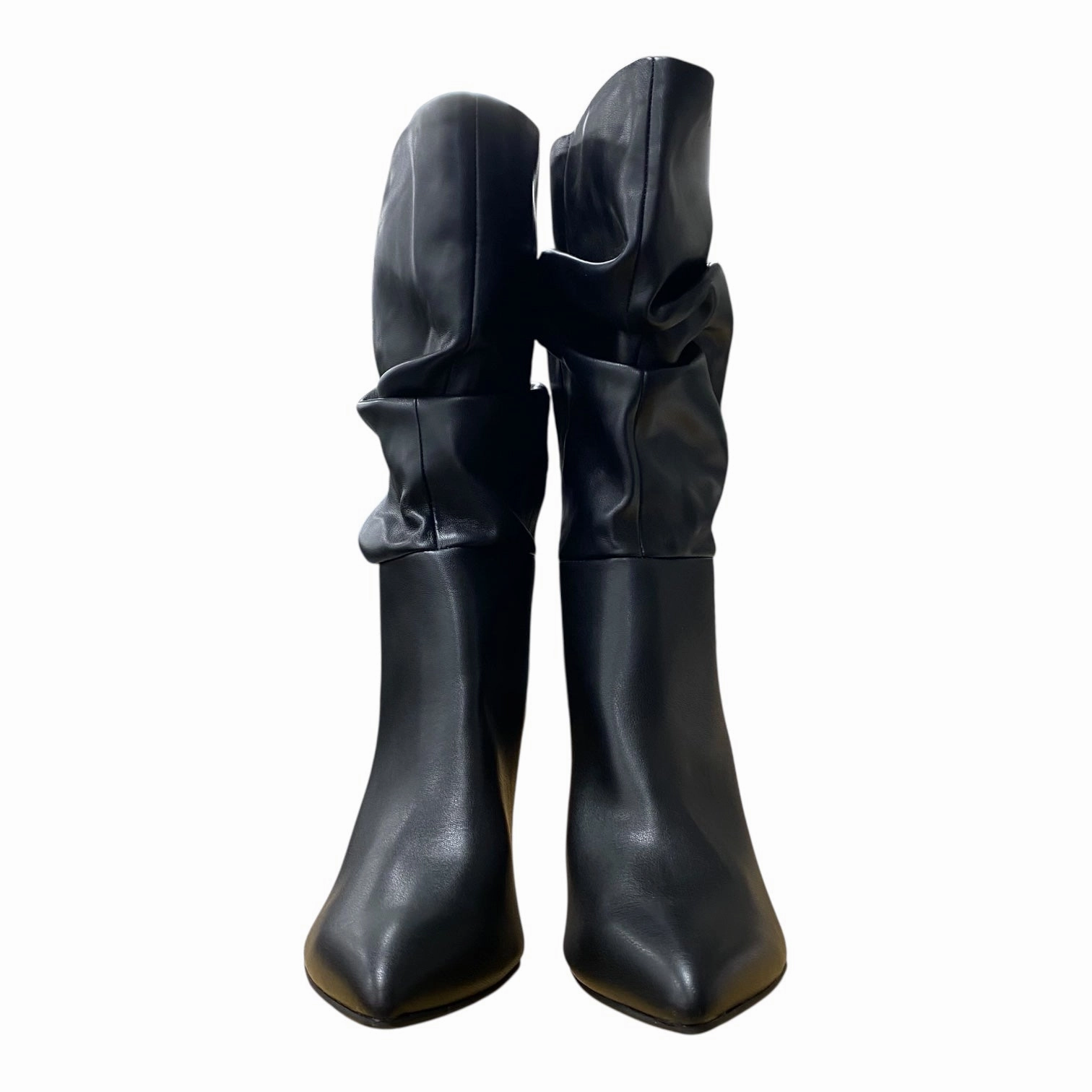 High Heels For Plantar Fasciitis BOOTS MID-CALF HEELS by NINE WEST In BLACK, Size: 9